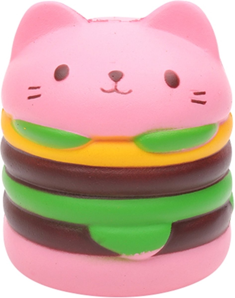 Squishy Happy Cat Burger|Speelgoed|Squisny|Stressbal